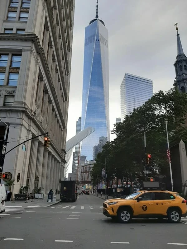 View One world Trade Center, NYC from Broadway Avenue